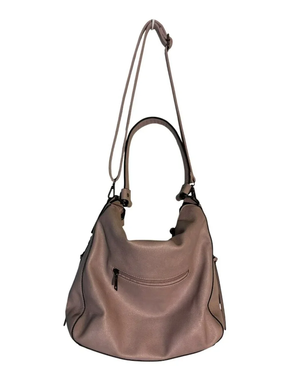 Realer Large Faux Leather Hobo Shoulder Bag Adjustable Strap